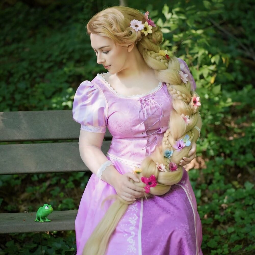 Adult Tangled  Disney Rapunzel WIG & Foam Head